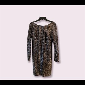 Eliza J - Bateau Neck Sequin Sheath Dress, size 12